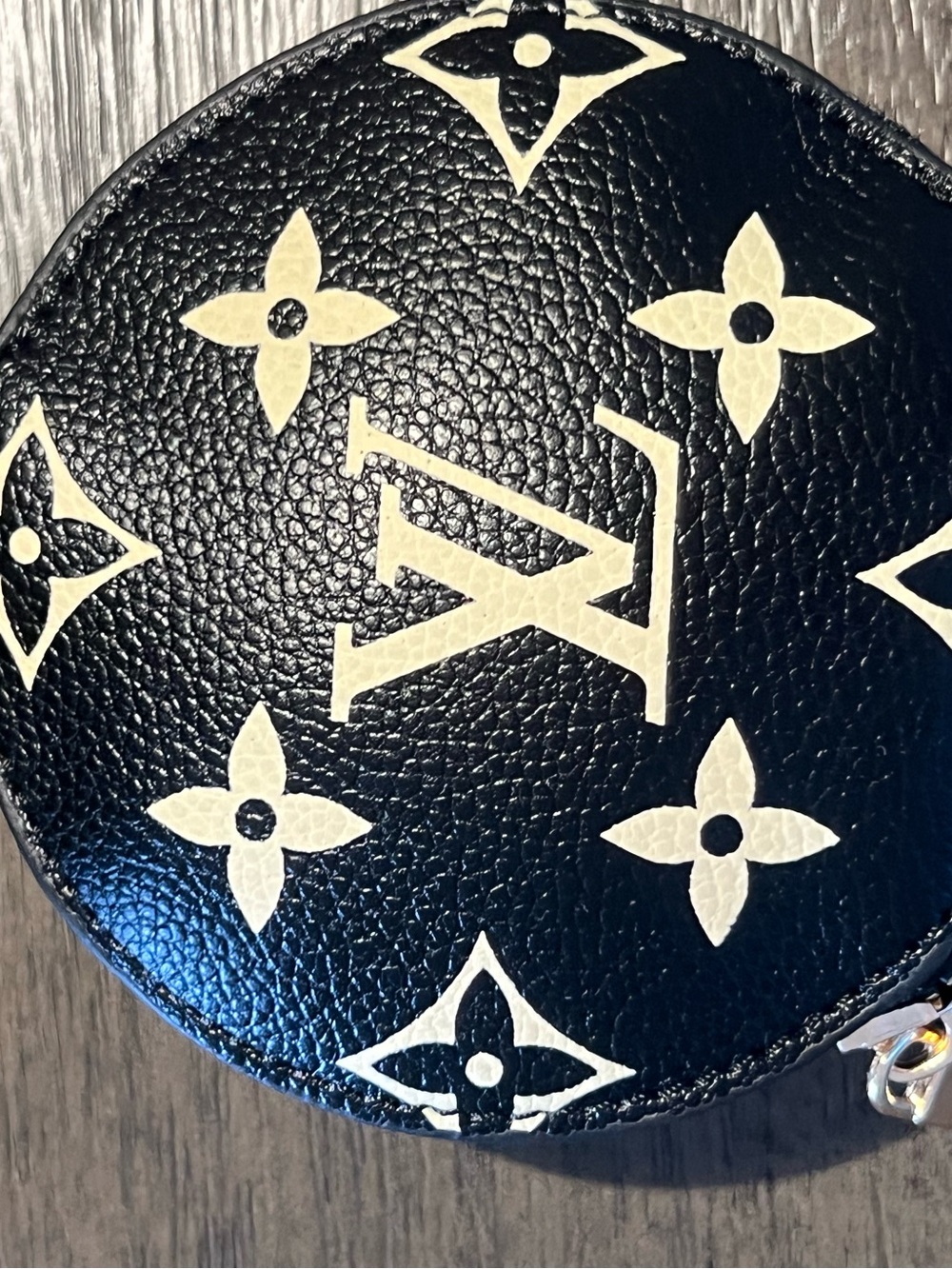 LV  Black & White Monogram Leather Satchel - Picture 7 of 14